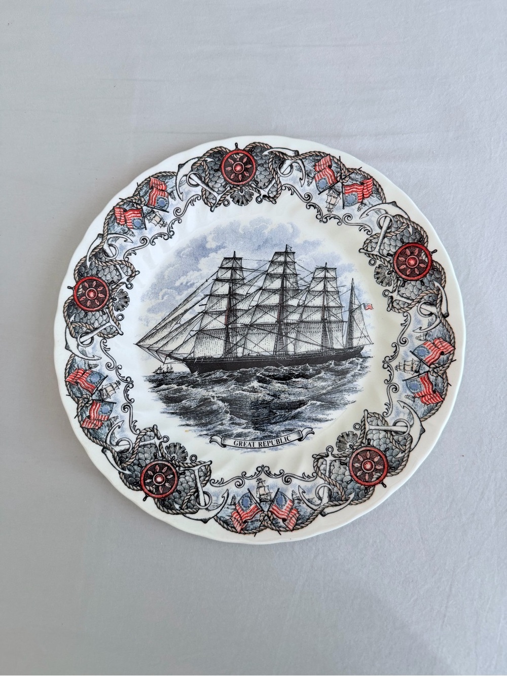 Churchill Currier & Ives Great Republic Plate